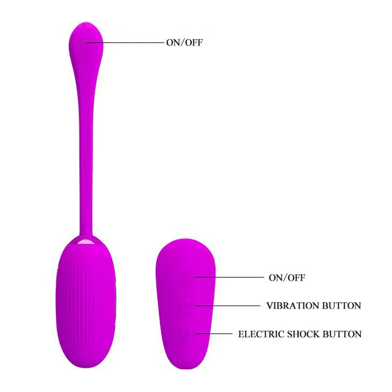 Pretty Love Female Masturbator Electro Shock Pulse Vagina Vibrator G sopt Clitoral Stimulator Electric Kegel Sex Toy For Woman - buysextoyth