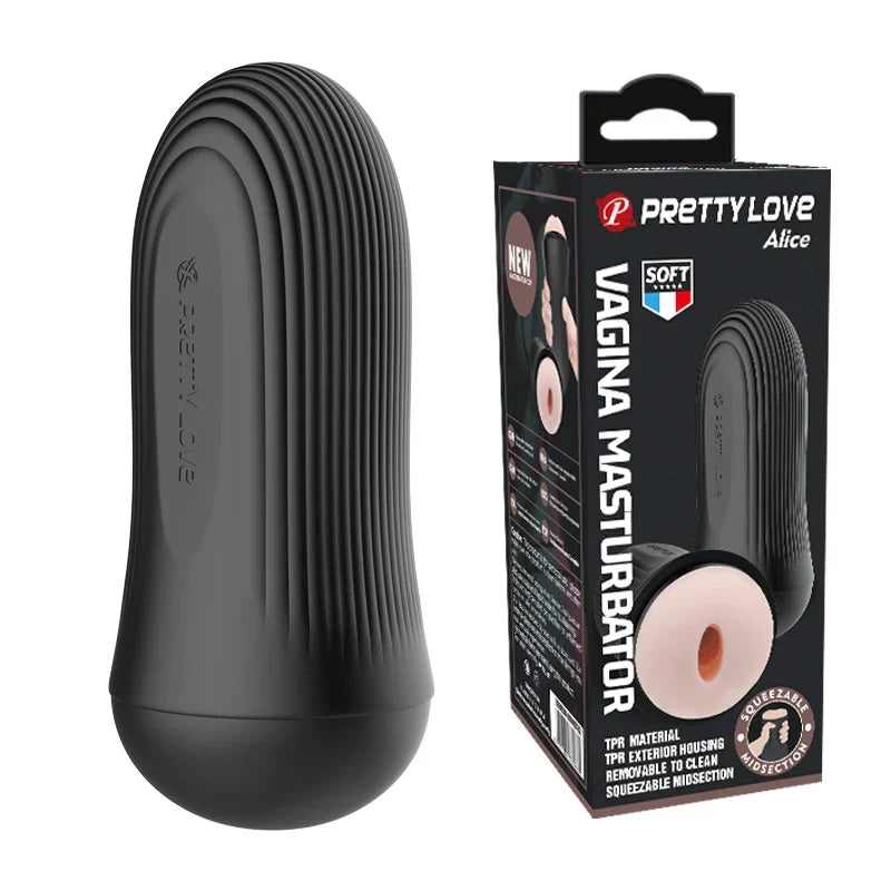 Pretty Love Male Masturbator Silicone Vagina Real Pussy Masturbation Cup Sex Product Sex Toys for Men - buysextoyth