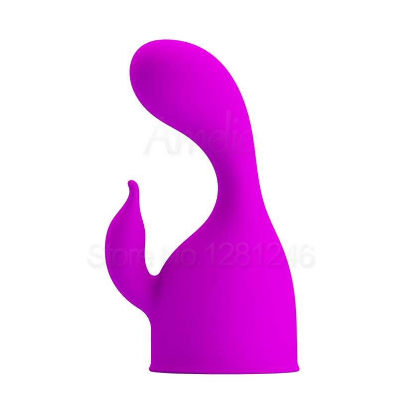 Prettylove G-spot Clitoris Stimulation AV Vibrator Cap Head Magic Wand Massager Attachment AV Rod Accessories Sex Toys for Woman - buysextoyth