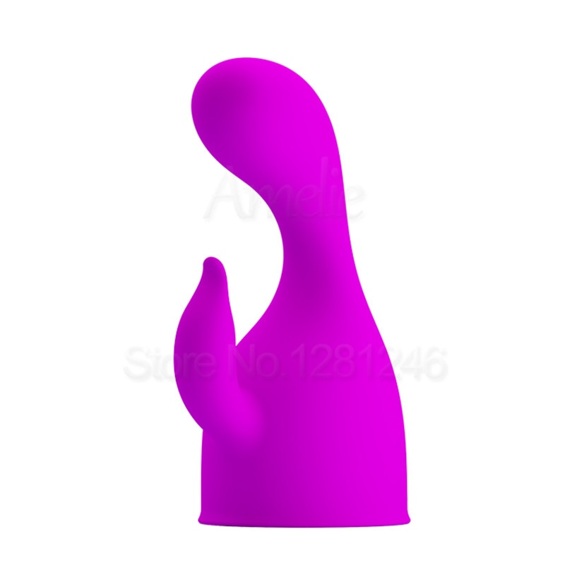 Prettylove G-spot Clitoris Stimulation AV Vibrator Cap Head Magic Wand Massager Attachment AV Rod Accessories Sex Toys for Woman - buysextoyth