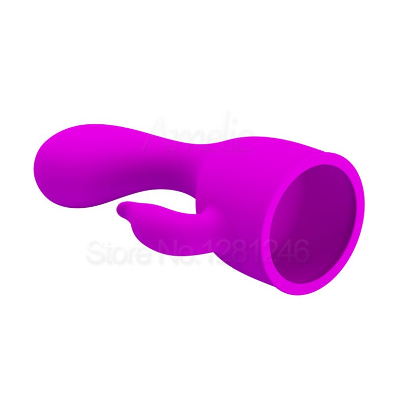 Prettylove G-spot Clitoris Stimulation AV Vibrator Cap Head Magic Wand Massager Attachment AV Rod Accessories Sex Toys for Woman - buysextoyth