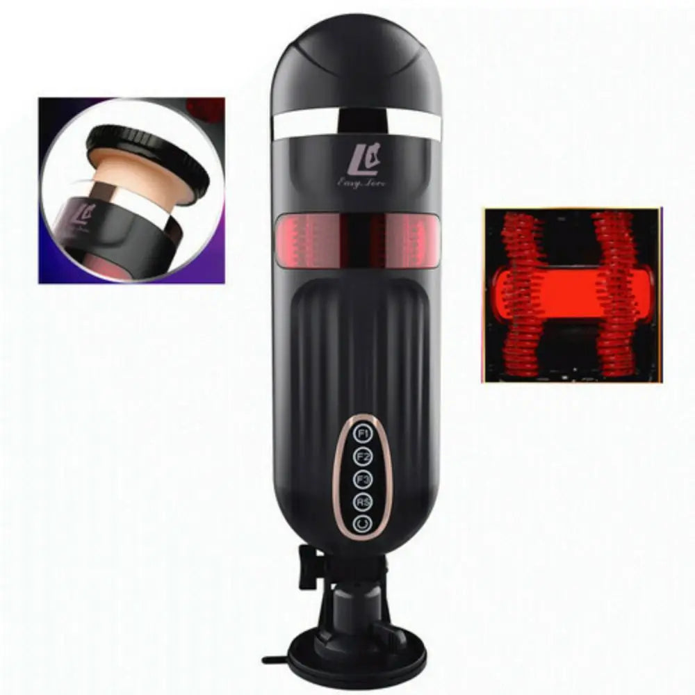Propinkup 4D Squirm Thrusting Male Masturbation Cup Telescopic Heating Intelligent Adult Products Sex Toys for Men - buysextoyth
