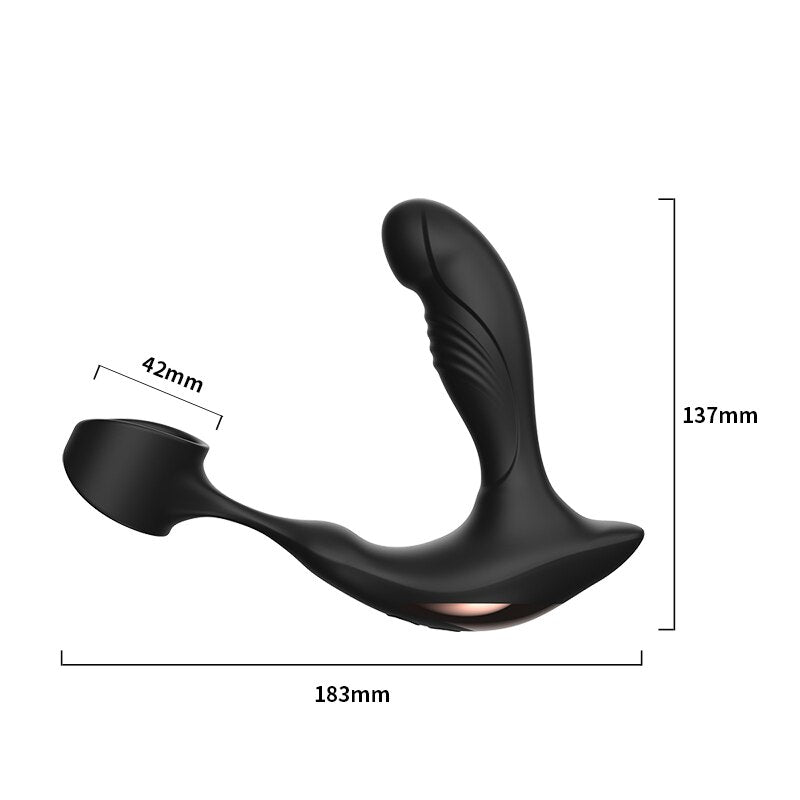 Prostate Massager Anal Vibrator Male Prostate Massage Anal Plug Prostate Stimulator Butt Plug Delay Ejaculation Ring Sex Toy - buysextoyth