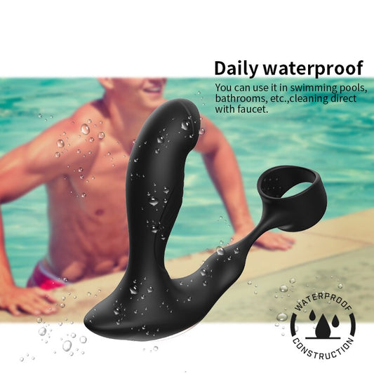 Prostate Massager Anal Vibrator Male Prostate Massage Anal Plug Prostate Stimulator Butt Plug Delay Ejaculation Ring Sex Toy - buysextoyth