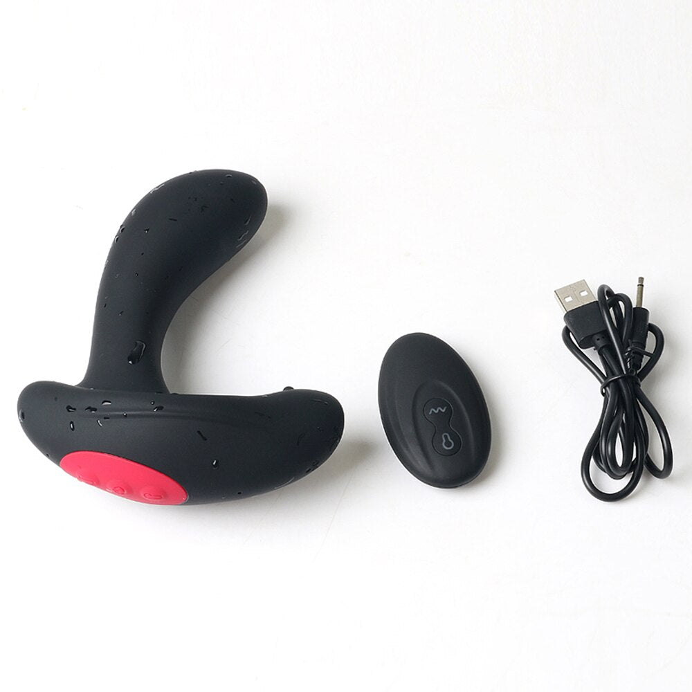 รีโมทคอนโทรลไร้สายชาย Prostate Massager Inflatable Anal เสียบ Vibrating Butt Plug Anal ขยาย Vibrator เพศของเล่นสำหรับชาย - buysextoyth