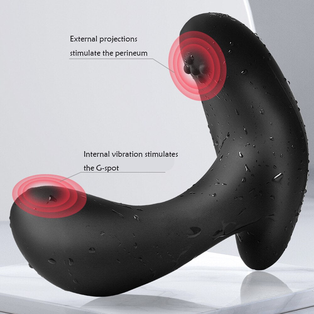 รีโมทคอนโทรลไร้สายชาย Prostate Massager Inflatable Anal เสียบ Vibrating Butt Plug Anal ขยาย Vibrator เพศของเล่นสำหรับชาย - buysextoyth