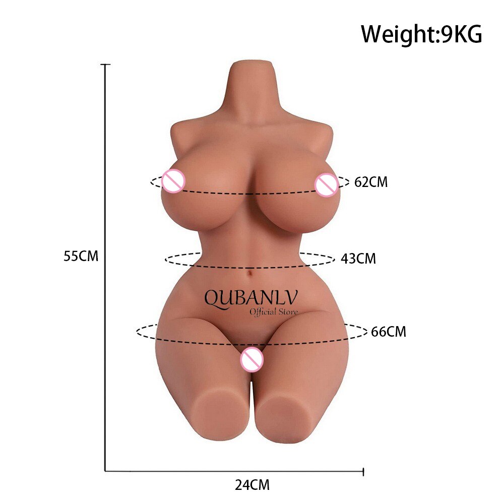 9KG คุณภาพสูง TPE ลำตัวของเล่น Sexy Breast ที่สมจริงช่องคลอด Anal Dual Channel Masturbation จริงขนาดผลิตภัณฑ์สำหรับผู้ใหญ่ - buysextoyth