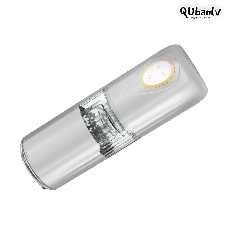 QUBANLV Automatic Piston Telescopic ช่องคลอดจริง Pussy ชาย Masturbator ความร้อนดูดเสียงปฏิสัมพันธ์เครื่องเพศของเล่นสำหรับผู้ชาย - buysextoyth