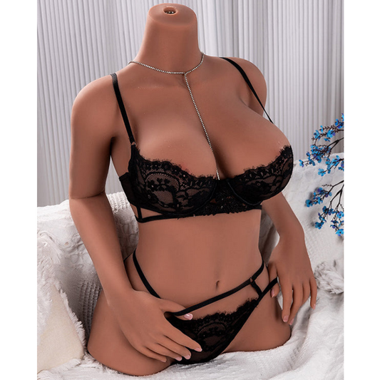Bangkok Stock - RIDMII Dickey TPE  Tan Female Half Torso Sex Doll With Arms - buysextoyth