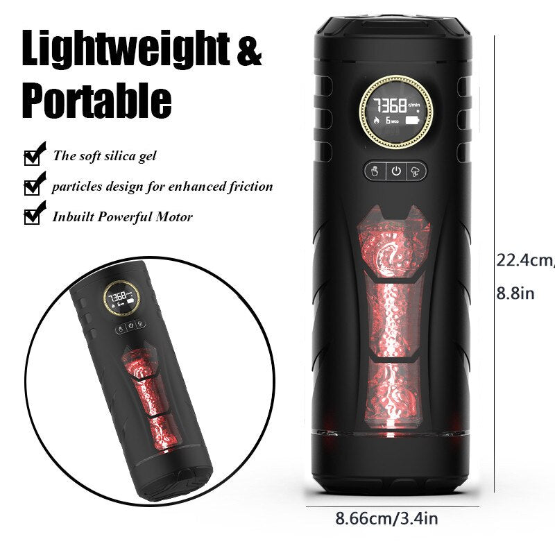 เครื่องสั่น RGB สำหรับผู้ใหญ่เซ็กซ์ทอยสำหรับผู้ชายถ้วยสำเร็จความใคร่อัตโนมัติดูดความร้อนอัตโนมัติชาย - buysextoyth