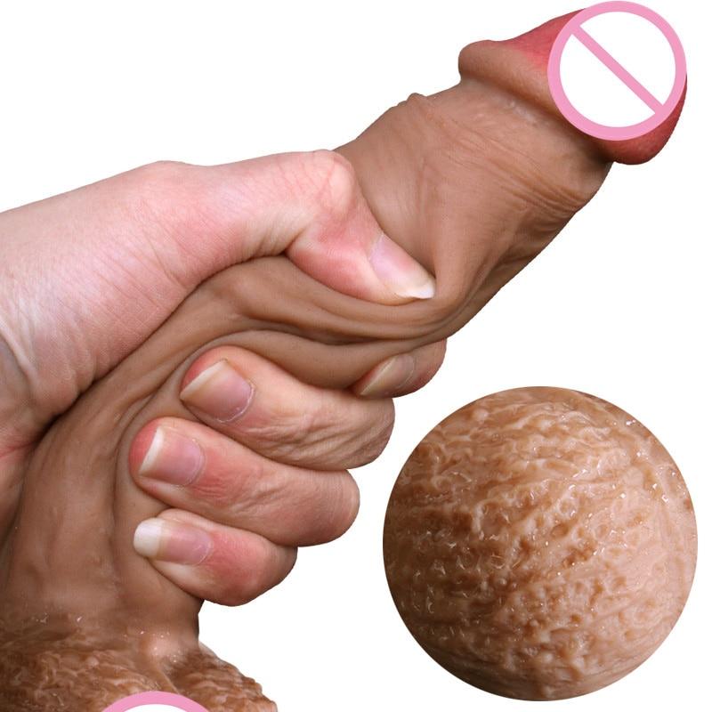 Real Skin Feel Soft Dildos Suction Cup Realistic Penis Big Dick Adult Sex Toys for Woman Masturbation Products Strapon Dildos - buysextoyth