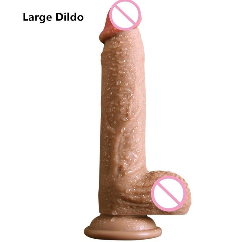 Real Skin Feel Soft Dildos Suction Cup Realistic Penis Big Dick Adult Sex Toys for Woman Masturbation Products Strapon Dildos - buysextoyth