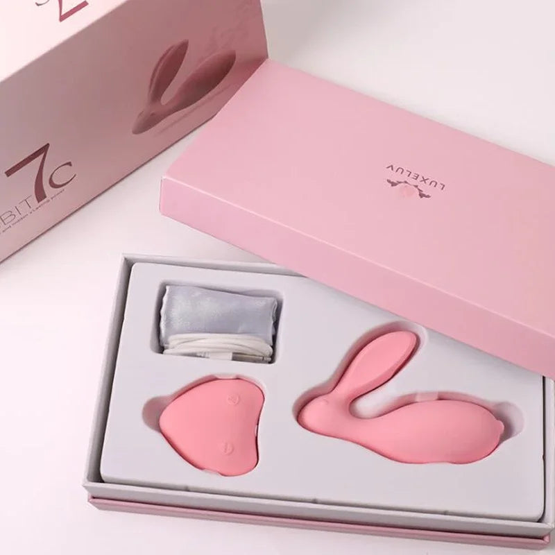 Remote Control Dual Motors Vibrating Egg Rabbit G Spot Clitoris Vagina Anal Stimulate Strapon Dildo Vibrators Sex toys for women - buysextoyth