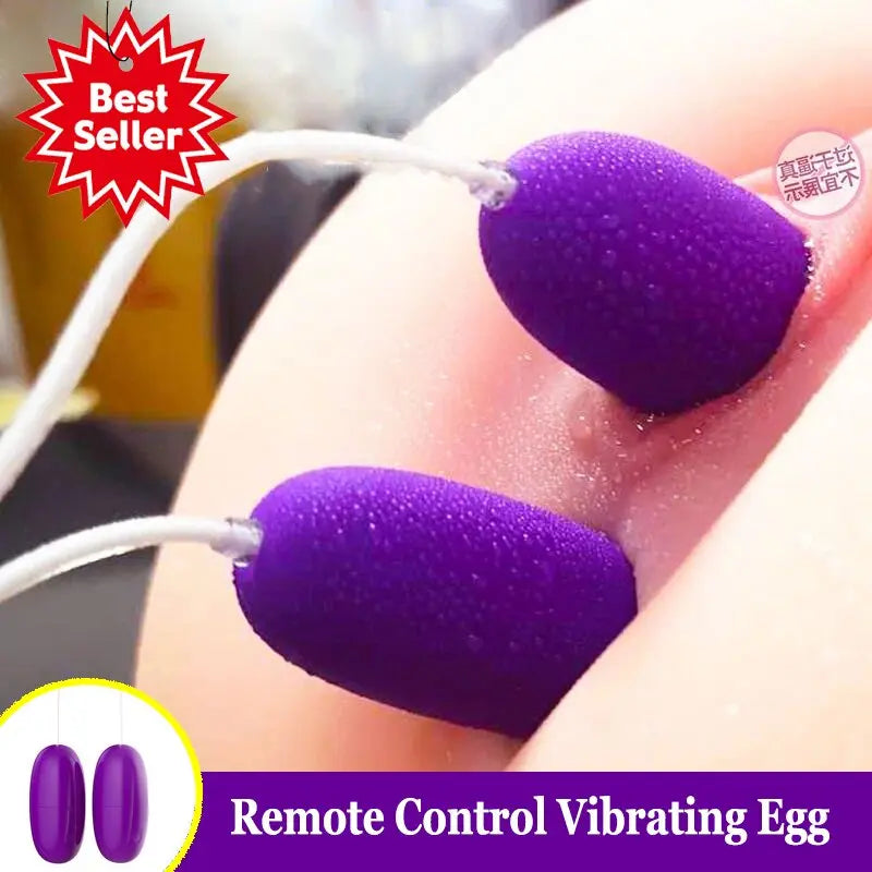 Remote Control Vibrating Egg Sex Toys for Women Clitoris Stimulator USB Charger Double Jump Egg Female Masturbation Sex Shop - buysextoyth