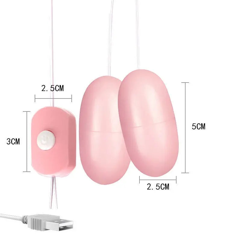 Remote Control Vibrating Egg Sex Toys for Women Clitoris Stimulator USB Charger Double Jump Egg Female Masturbation Sex Shop - buysextoyth