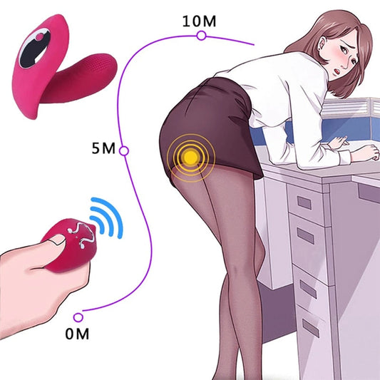Remote Control Wearable Vibrator Dildo Vibrators for Women G-spot Clitoris Invisible Butterfly Panties Vibrating Egg Sex Toys - buysextoyth