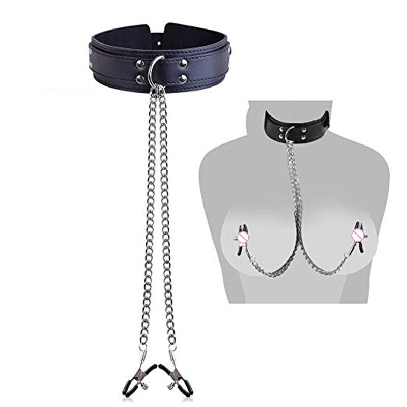 Restraint Handcuffs Neck Sex Collar Leash Bedroom Flirting BDSM Slave Sex Toys for Women Couples Games No Anal Plug Sexy Toys - buysextoyth