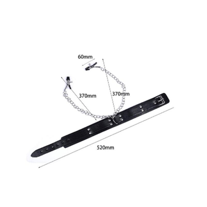 Restraint Handcuffs Neck Sex Collar Leash Bedroom Flirting BDSM Slave Sex Toys for Women Couples Games No Anal Plug Sexy Toys - buysextoyth
