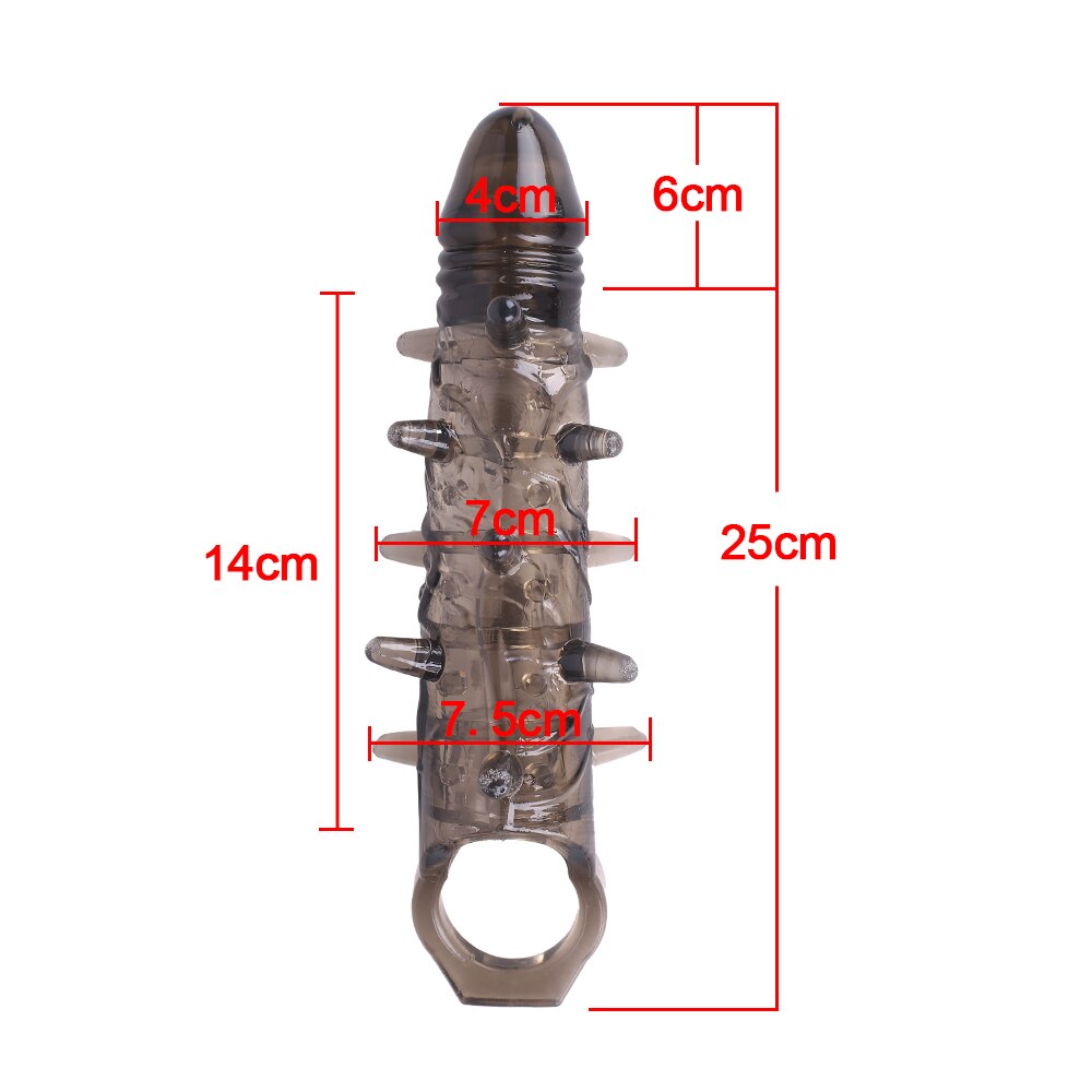 ขนาดใหญ่เครื่องขยายอวัยวะเพศชายเสื้อ Reusable ถุงยางอนามัย Delayed Ejaculation Cock แหวน Dick Enlargemen เซ็กซ์ทอยสำหรับชาย Intimate ดี - buysextoyth