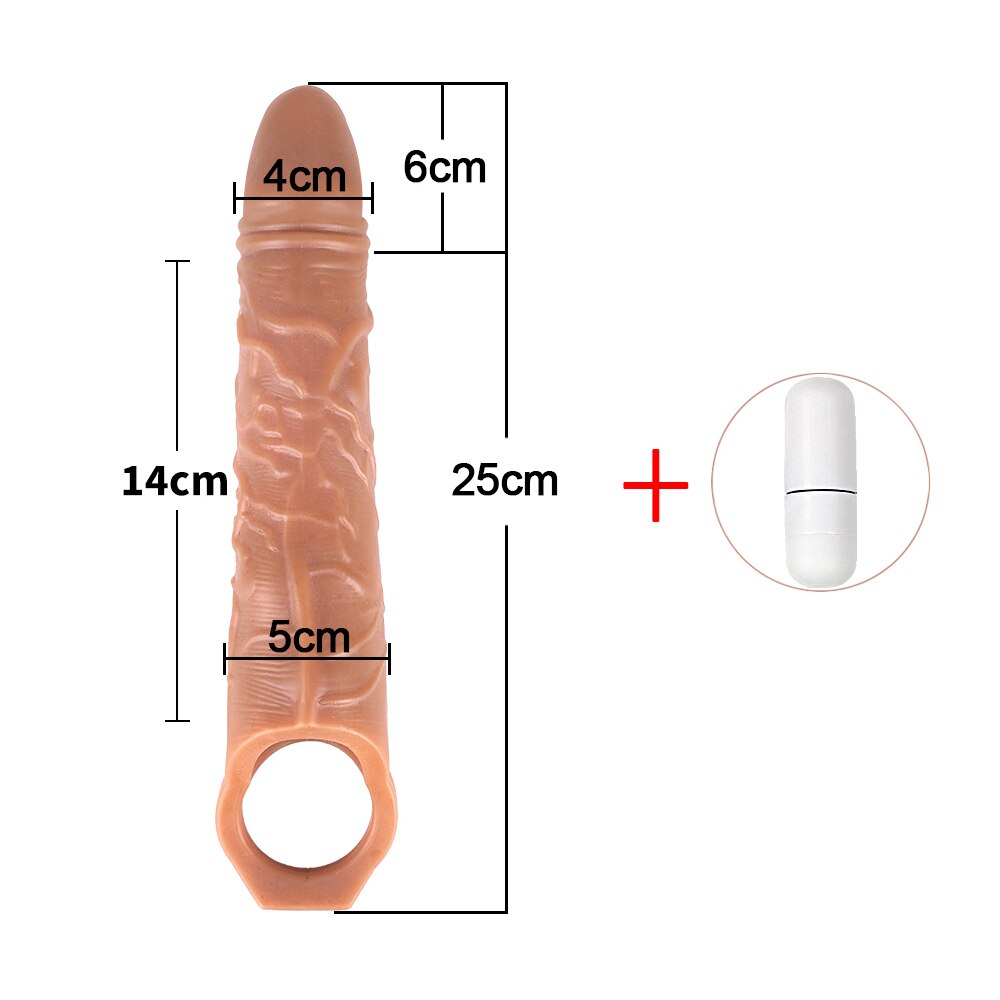 ขนาดใหญ่เครื่องขยายอวัยวะเพศชายเสื้อ Reusable ถุงยางอนามัย Delayed Ejaculation Cock แหวน Dick Enlargemen เซ็กซ์ทอยสำหรับชาย Intimate ดี - buysextoyth