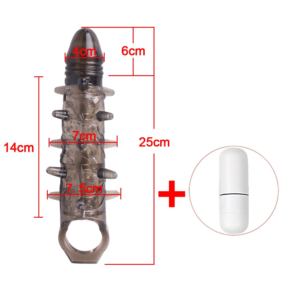 ขนาดใหญ่เครื่องขยายอวัยวะเพศชายเสื้อ Reusable ถุงยางอนามัย Delayed Ejaculation Cock แหวน Dick Enlargemen เซ็กซ์ทอยสำหรับชาย Intimate ดี - buysextoyth