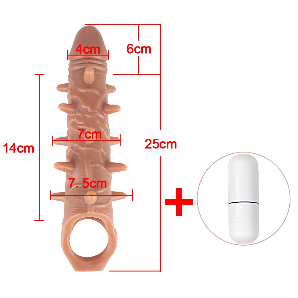ขนาดใหญ่เครื่องขยายอวัยวะเพศชายเสื้อ Reusable ถุงยางอนามัย Delayed Ejaculation Cock แหวน Dick Enlargemen เซ็กซ์ทอยสำหรับชาย Intimate ดี - buysextoyth