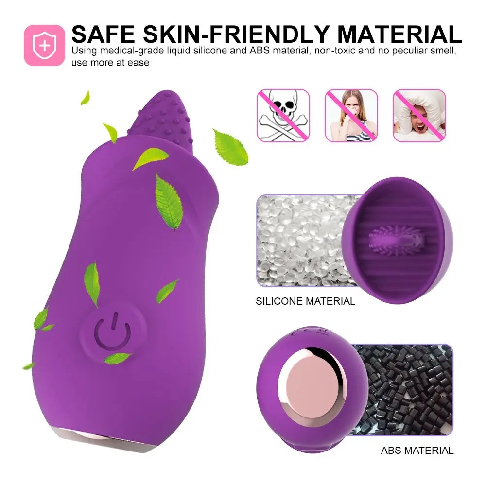 Rose Clitoris Stimulation Vibrator for Women G Spot VibrationTongue Licking Oral Vagina Nipple Massager Female Masturbator - buysextoyth