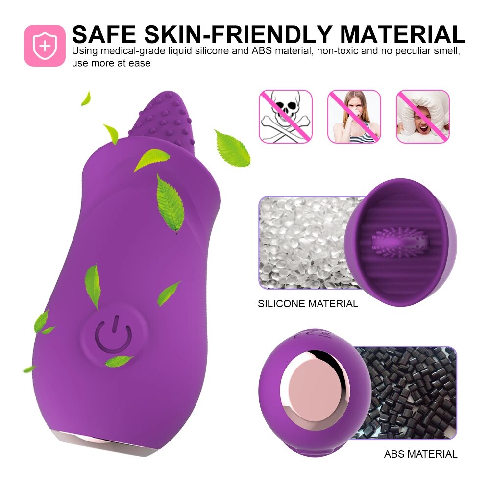 Rose Clitoris Stimulation Vibrator for Women G Spot VibrationTongue Licking Oral Vagina Nipple Massager Female Masturbator - buysextoyth