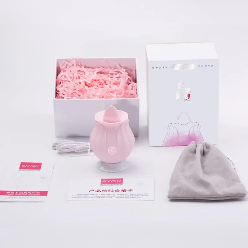 Rose Sucking Vibrators Nipple Sucker Oral Sucker Clitoris Stimulation Powerful Vibrators Sex Toys for Women Rose Vibator Toy - buysextoyth