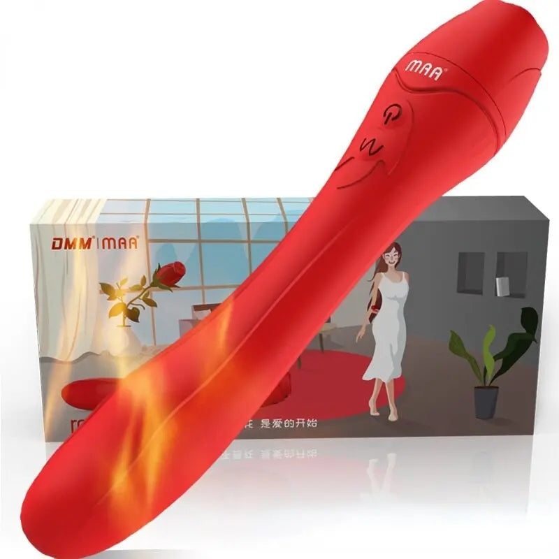 Rose เครื่องทำความร้อน Vibrator สำหรับหญิง Masturbation ผู้ใหญ่เร้าอารมณ์อุปกรณ์เสริมเพศสัมพันธ์เซ็กซ์ทอยสำหรับเพศ Dildo สำหรับ Anal เซ็กซ์ทอย - buysextoyth