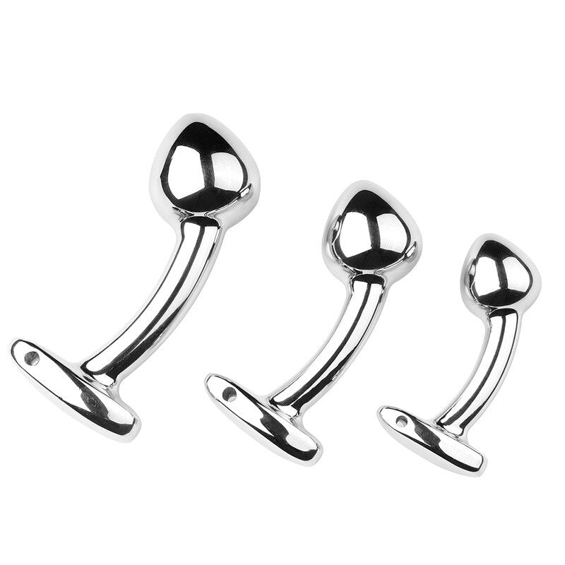S/M/L Sex Metal Anal Toys Female Adult Sex Products Men and Women Ass Plug Stainless Steel Anal Plug Sex Toys Anal Dildo Toys - buysextoyth
