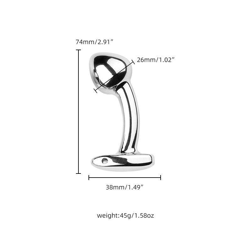S/M/L Sex Metal Anal Toys Female Adult Sex Products Men and Women Ass Plug Stainless Steel Anal Plug Sex Toys Anal Dildo Toys - buysextoyth