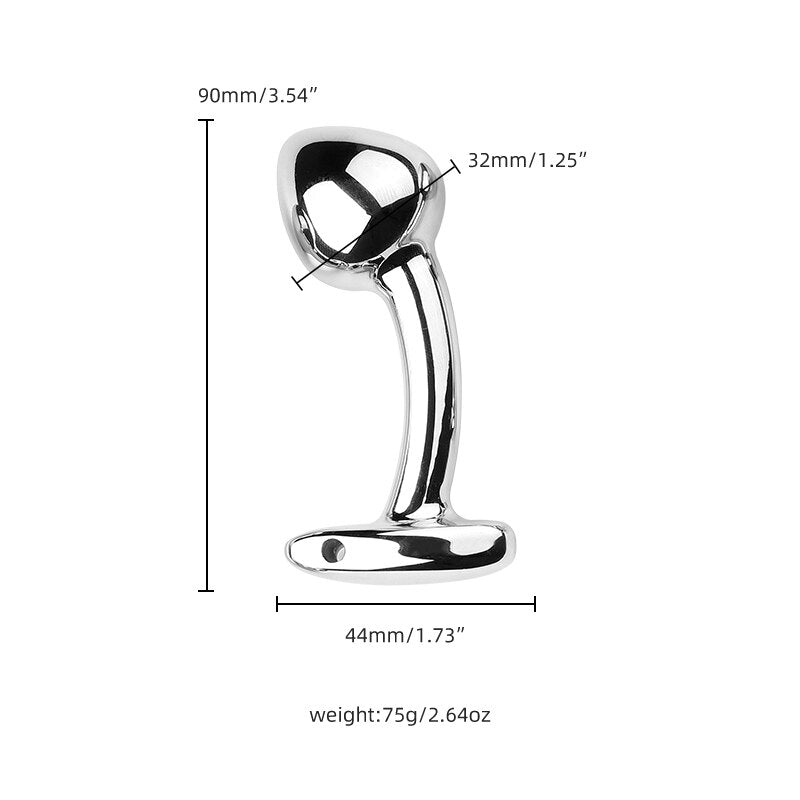 S/M/L Sex Metal Anal Toys Female Adult Sex Products Men and Women Ass Plug Stainless Steel Anal Plug Sex Toys Anal Dildo Toys - buysextoyth