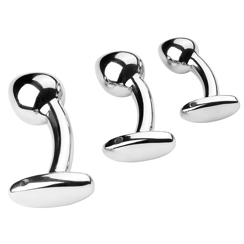 S/M/L Sex Metal Anal Toys Female Adult Sex Products Men and Women Ass Plug Stainless Steel Anal Plug Sex Toys Anal Dildo Toys - buysextoyth