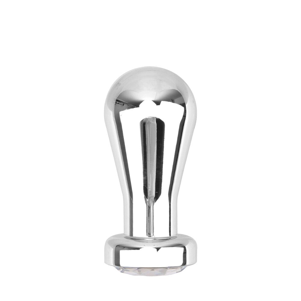 S/M/L Sex Toy Men and Women Bulbs Anal Plugs Metal Anus Dilator Anal Beads Butt Plug - buysextoyth
