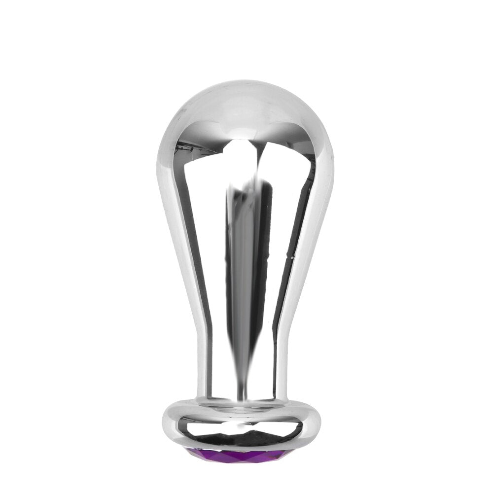 S/M/L Sex Toy Men and Women Bulbs Anal Plugs Metal Anus Dilator Anal Beads Butt Plug - buysextoyth