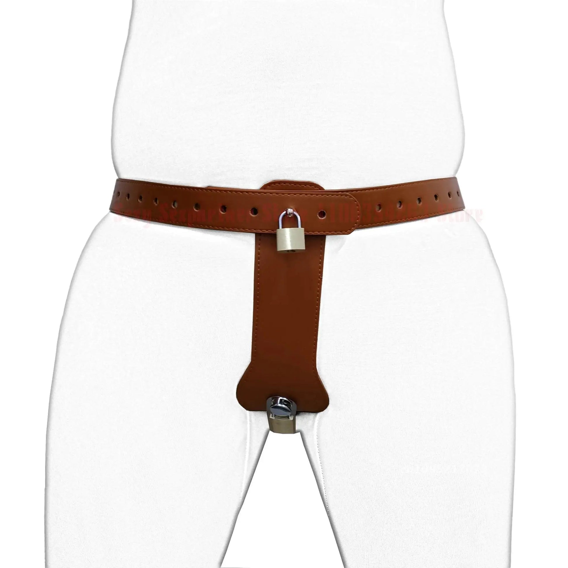 Leather T-Shaped Female Lock Belt Masturbator Strap On Pants Underwear Fetish Chastity Sex Chastity Device Bdsm Toys - buysextoyth