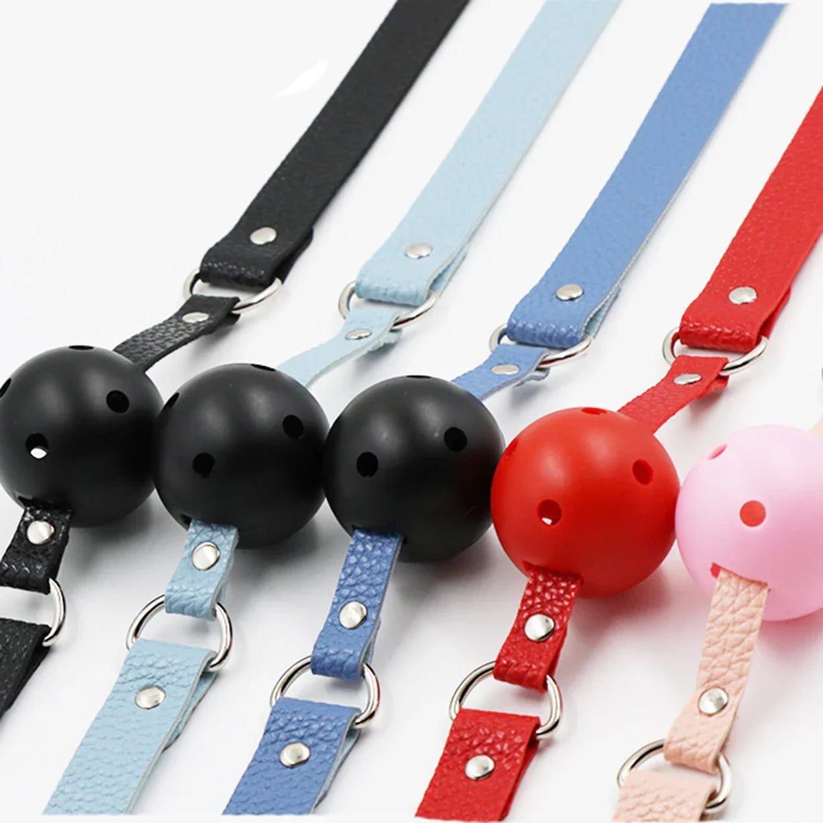 Woman Mouth Opener BDSM Mouth Gag Silicone Balls SM Mouth Plug Sex Toy Adult Erotic Games Sextoy Kits Couple Oral Sex Game Tools - buysextoyth