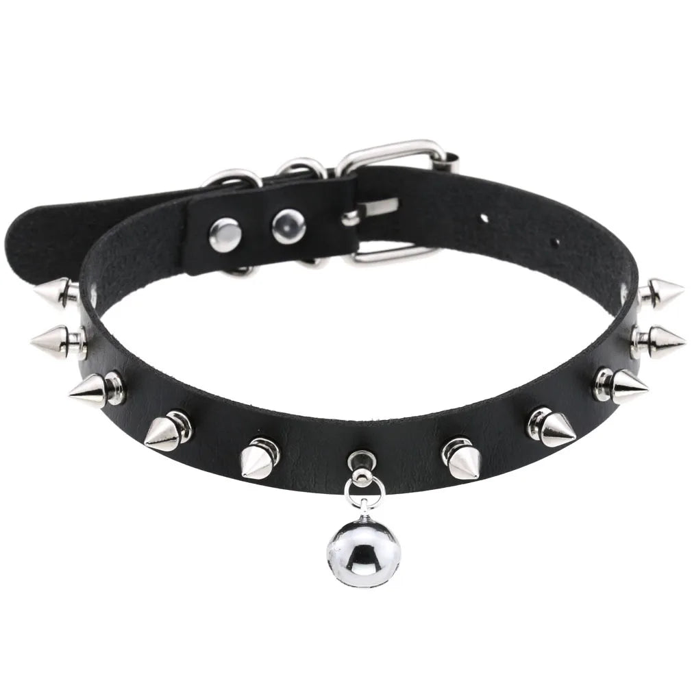 BDSM Different Style Fashion Punk Men Torques Necklace Gothic PU Leather Choker Collar Necklace Women Body Chain - buysextoyth