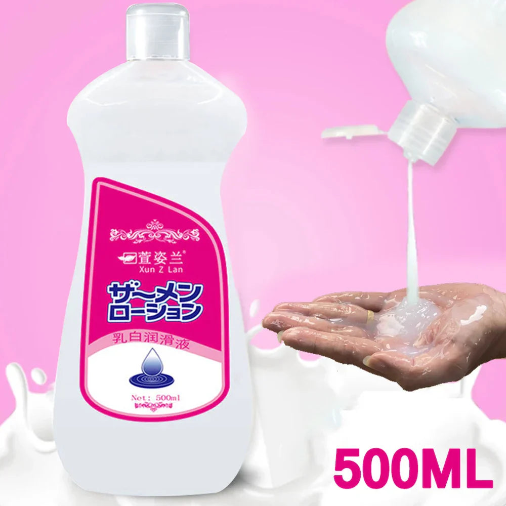 Lubricant for Men Women Sex Toys Cream Sex Viscous Lube Water Based Oil Lubricating Anal Vaginal Adult Imitation Semen Sex Shop - buysextoyth