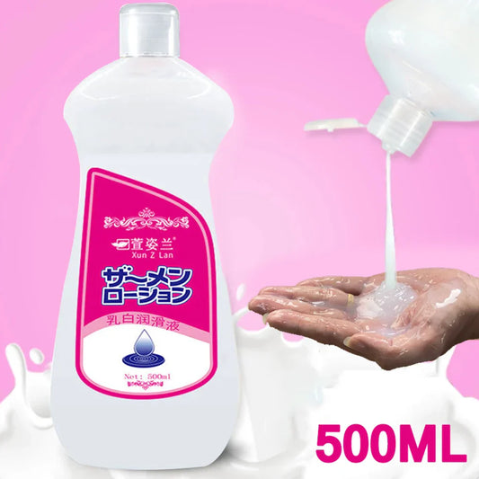 Lubricant for Men Women Sex Toys Cream Sex Viscous Lube Water Based Oil Lubricating Anal Vaginal Adult Imitation Semen Sex Shop - buysextoyth