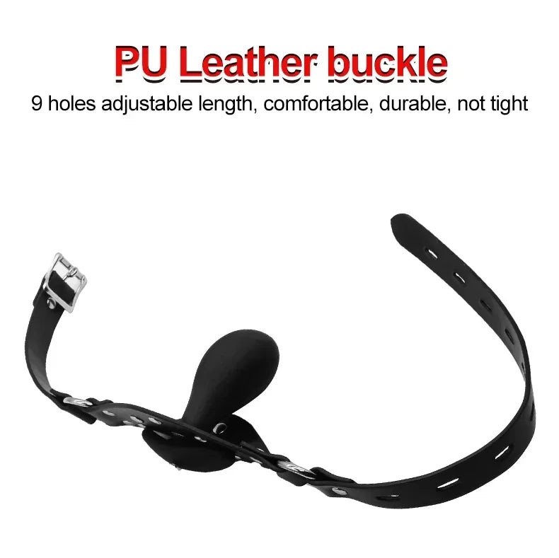 Mouth Gag Adjustable Ball Adult Games Flirting Fetish Roleplay BDSM Bondage Sex Toys For Women Couples No Vibrator For Women - buysextoyth