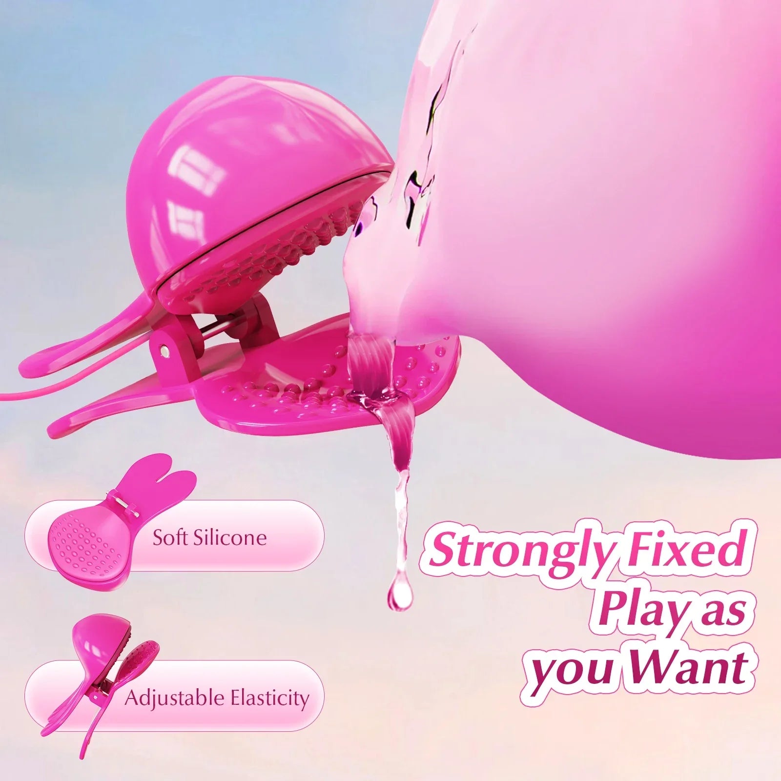 Nipple Clip Sucking Vibrator Clitoral Breast Vibrator G-spot Stimulator Female Orgasm Flirting Masturbator Adult Products - buysextoyth