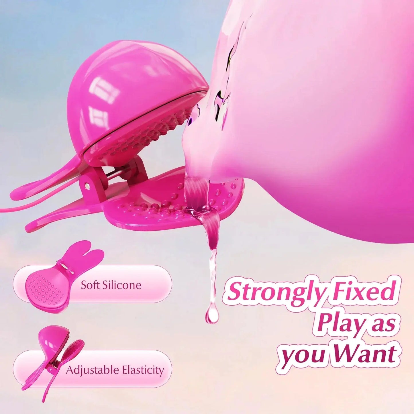 Nipple Clip Sucking Vibrator Clitoral Breast Vibrator G-spot Stimulator Female Orgasm Flirting Masturbator Adult Products - buysextoyth