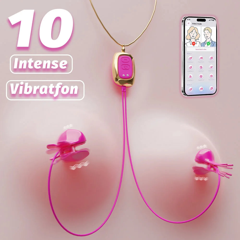 Nipple Clip Sucking Vibrator Clitoral Breast Vibrator G-spot Stimulator Female Orgasm Flirting Masturbator Adult Products - buysextoyth