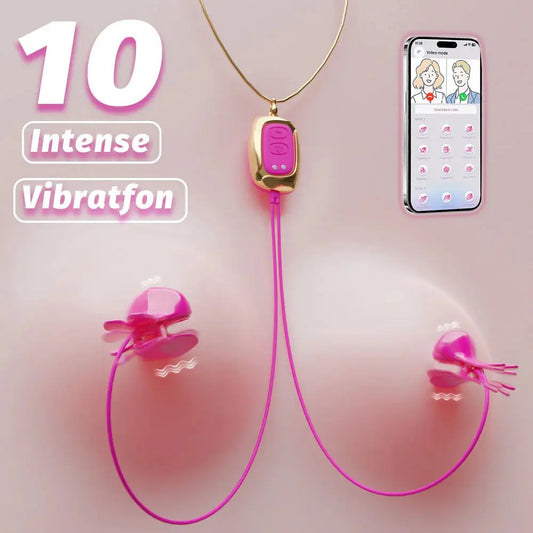 Nipple Clip Sucking Vibrator Clitoral Breast Vibrator G-spot Stimulator Female Orgasm Flirting Masturbator Adult Products - buysextoyth