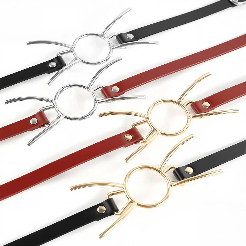 BDSM Bondage Mouth Opener Gear Female Mouth Gag Male Adult Toys Oral Sex Blowjob Open Mouth Sex Toy Kits Couple Sex Games Toy - buysextoyth