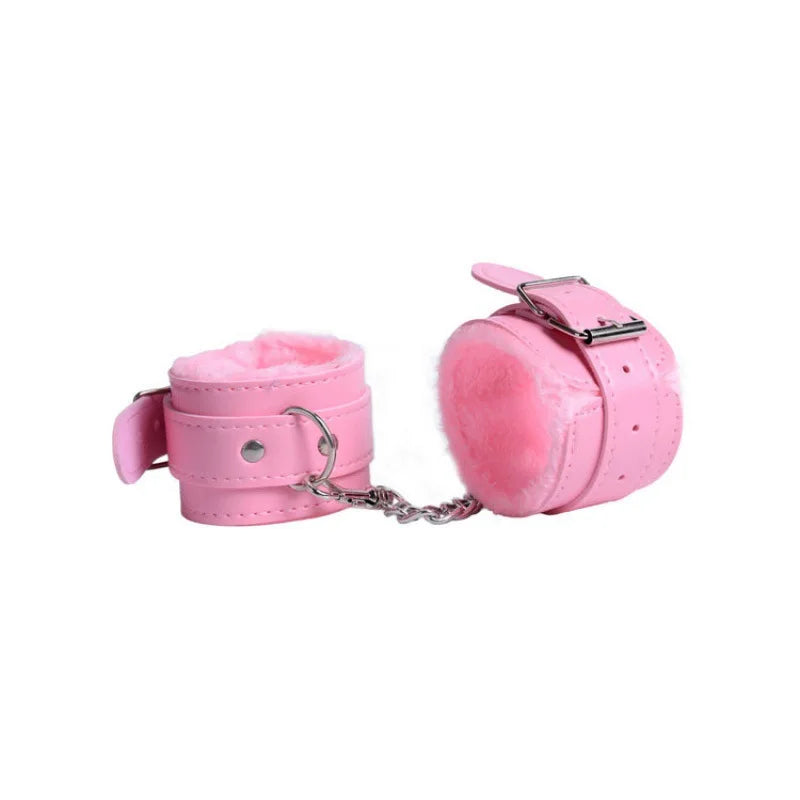 SM Handcuffs Sex Ankle Cuff BDSM Bondage Restraints Soft Plush Handcuff Adult Game 18+ Erotic Couple Sextoy Sex Supplies Shop - buysextoyth