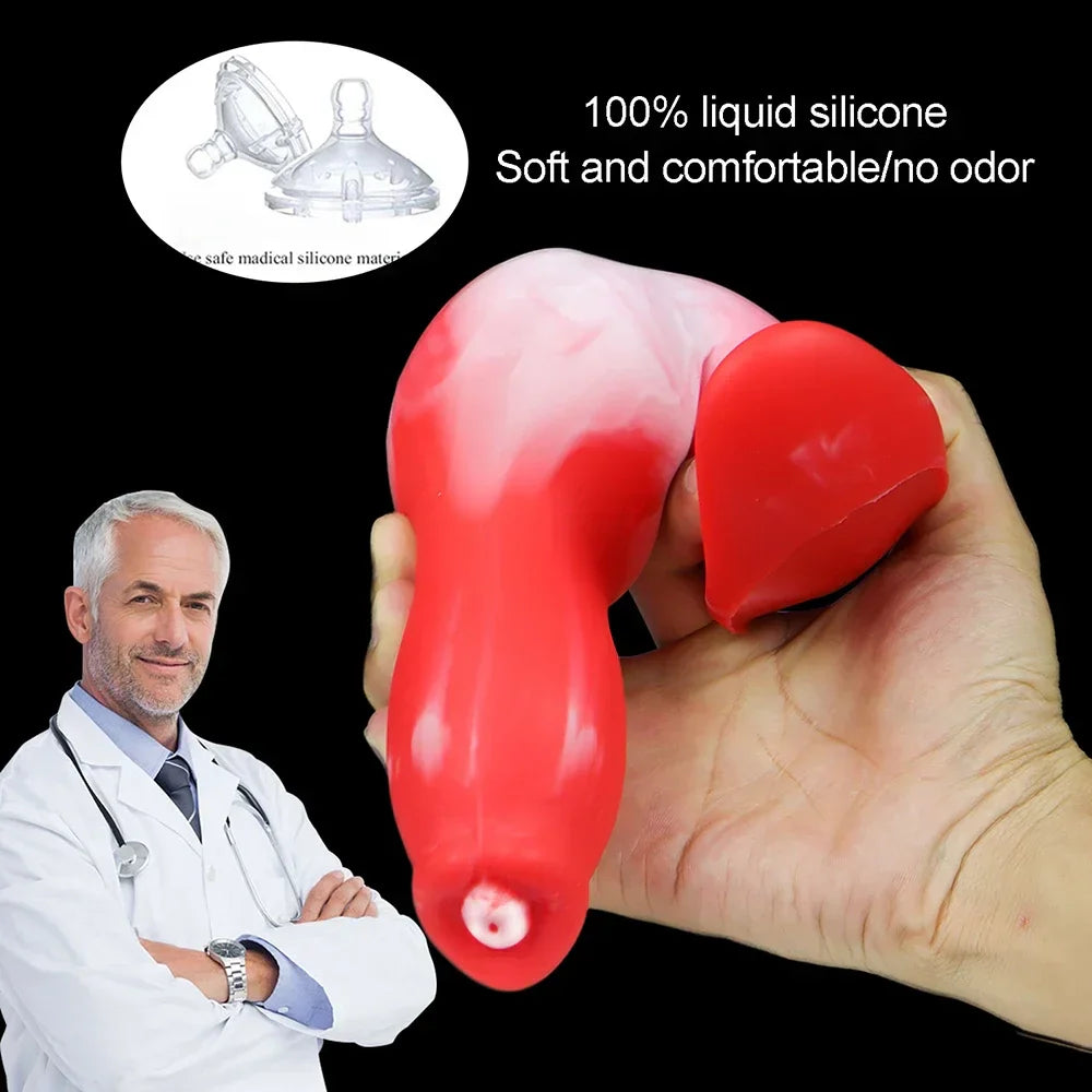 Adult Sex Games Anal Plug With Tail Soft Silicone Dog Knot Butt Plug Wearable Tail Detachable Cosplay Sex Toys For Women Men - buysextoyth