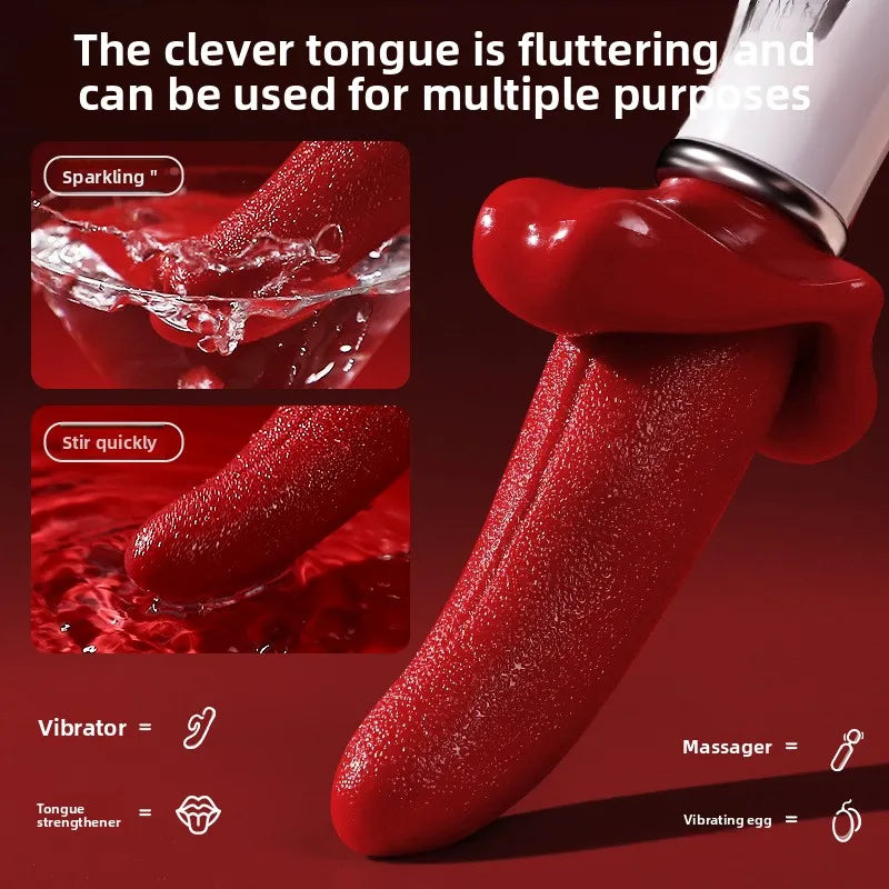 Powerful Tongue Licking Vibrator Adult Sex Toy For Women Female Masturbation Nipple Vagina Clitoris Stimulator G Spot Vibrators - buysextoyth